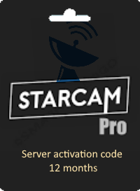 Starcam PRO server activation code